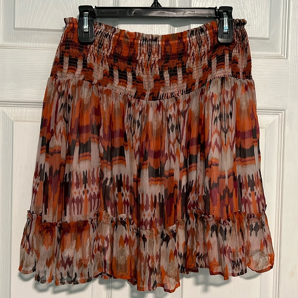 Anthropologie smock waist skirt